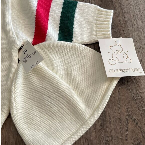 Vintage 2003 Celebrity Kids 6M Christmas Embroidered Snowman Sweater Hat NOS NWT - Picture 3 of 5